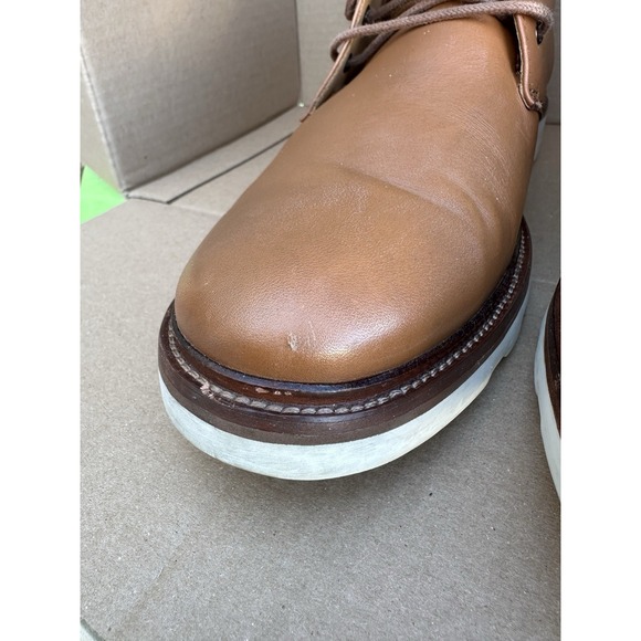 Coach G1416 Men's 10.5 Leather Chukka Boots Tan Brown Lace Up Casual Dress - Picture 5 of 13